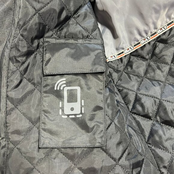 BILT Techno 2 Motorcycle Jacket – White/Black, Armored - Picture 6 of 7
